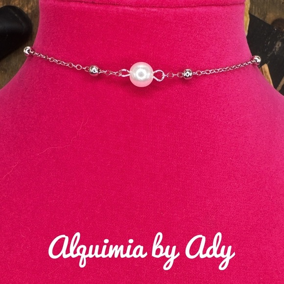 Dainty white gold gold plated choker 12” - Picture 1 of 1
